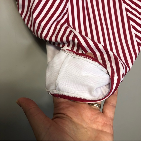 NWT Modihito Stripe Moulded Adjustable Straps One Piece Swimsuit, size XL - Picture 6 of 12